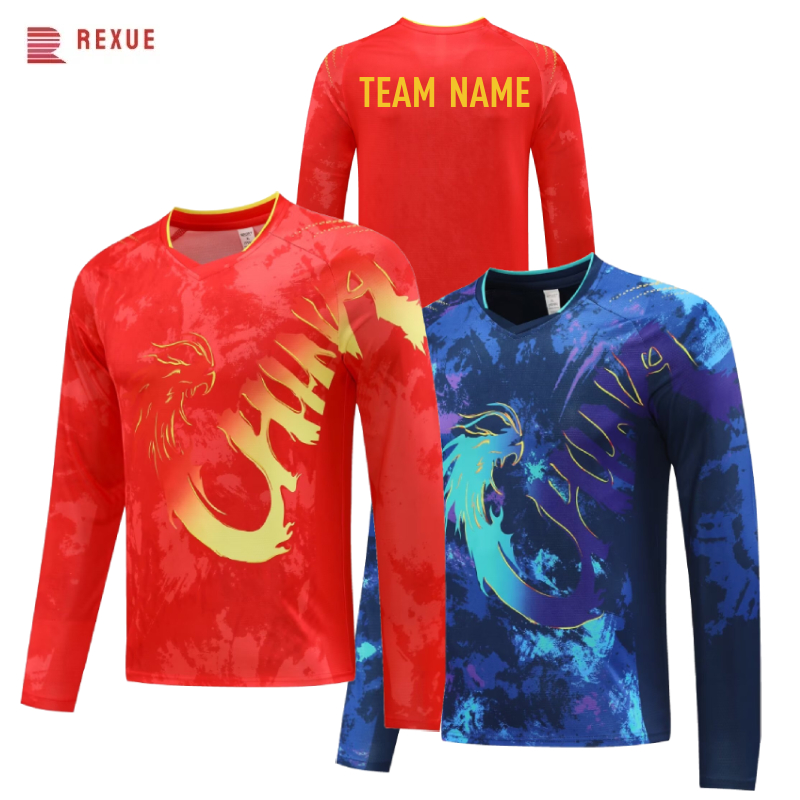 Table Tennis Shirt - China Dragon Long Sleeve Table Tennis