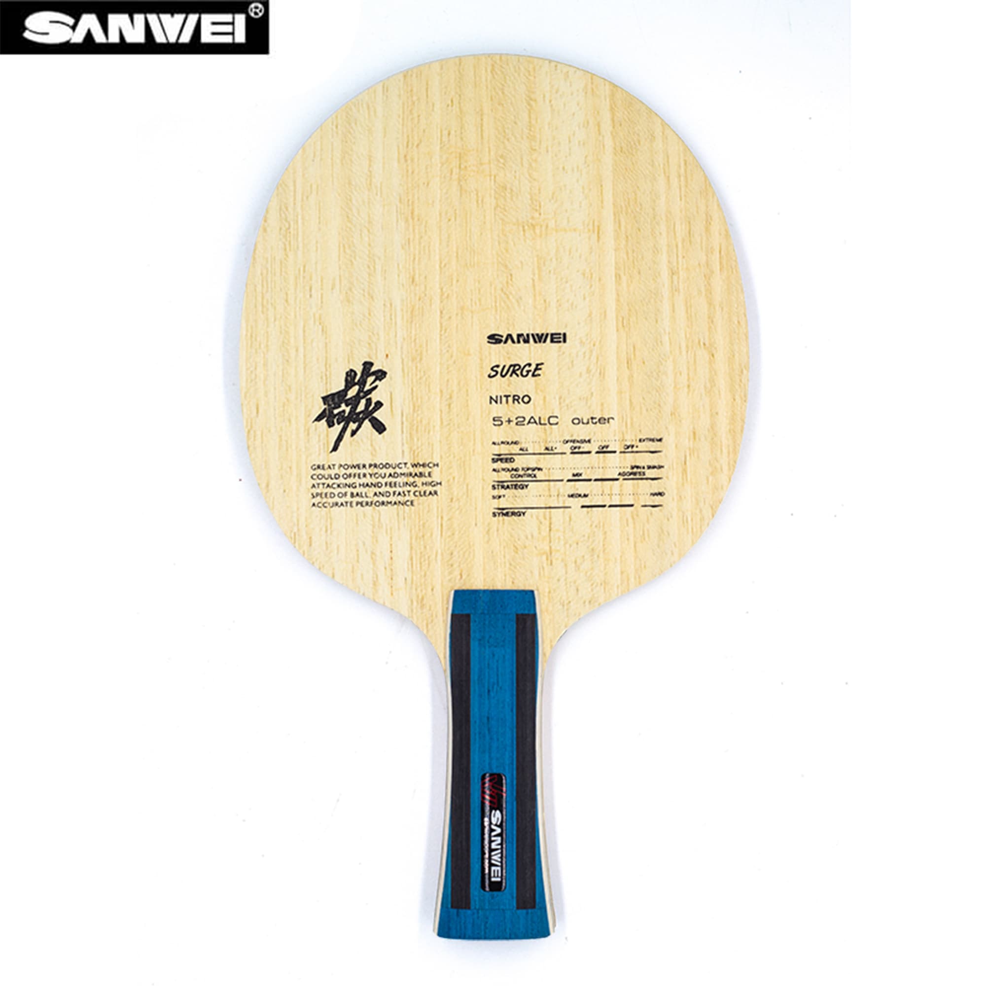 SANWEI Nitro ALC Table Tennis  - Stiga Carbon Blade recension och pris