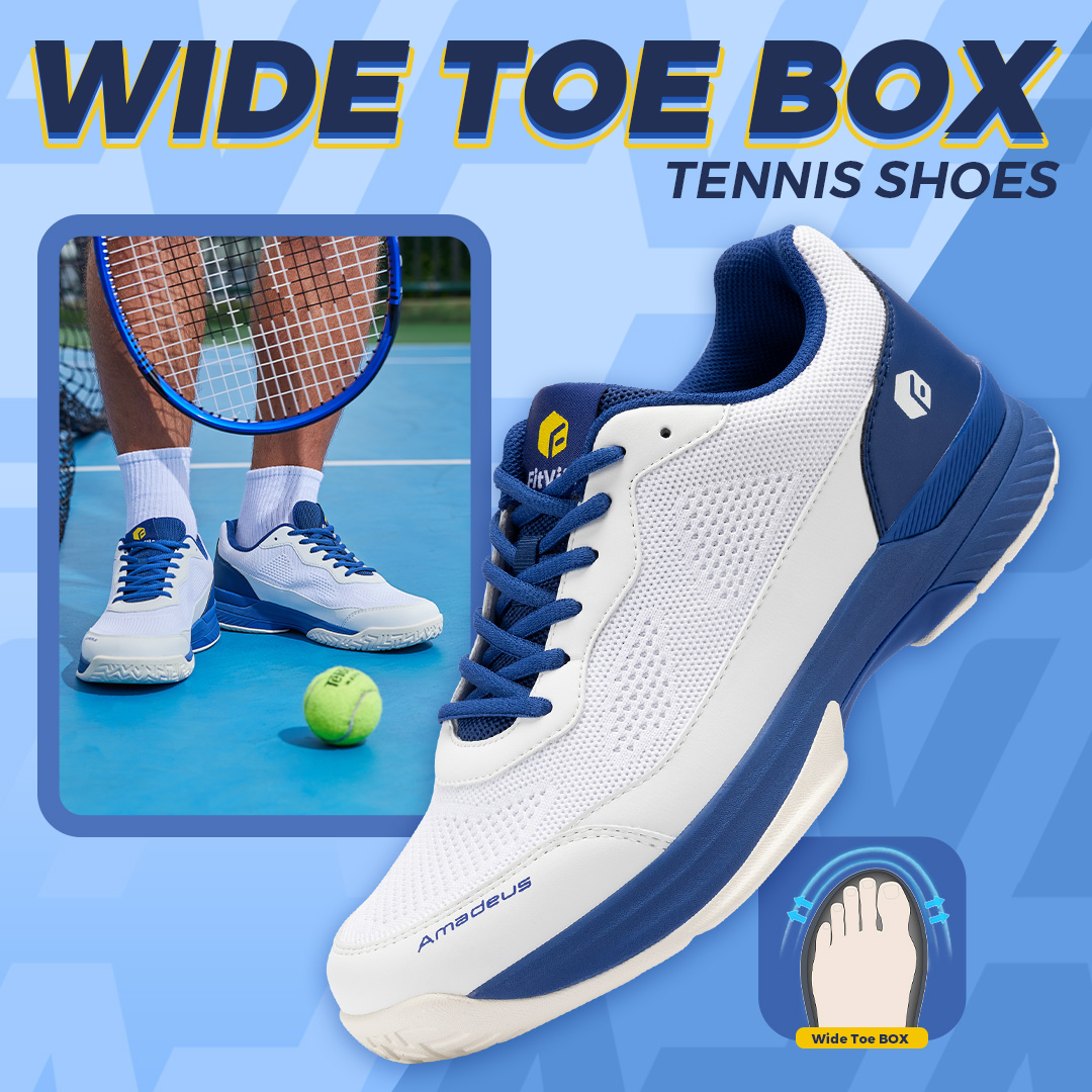 FitVille Extra Wide Pickleball - Table Tennis Shoes Asics recension och pris