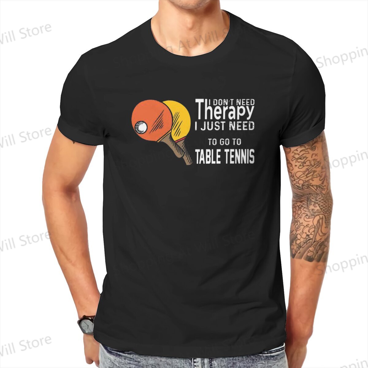 Tops 100% Cotton Leisure Sport - Table Tennis Outfit recension och pris