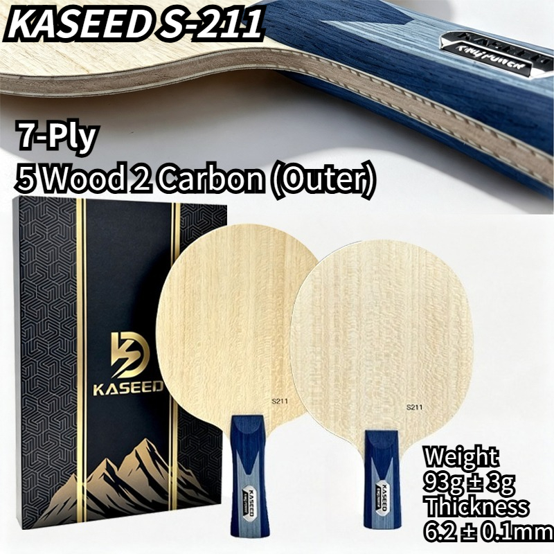 KASEED S211 King Power 7-Ply O - Stiga Carbon Blade recension och pris