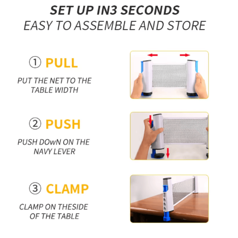 1pc/Table Tennis Net Anywhere  - Table Tennis Online recension och pris
